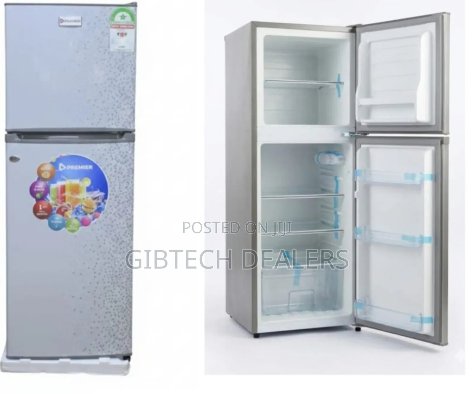 Premier Double Door Refrigerator 128l