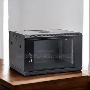 6u Wall Mount Cabinet, Two Keys Supplied and Adjustable Rails