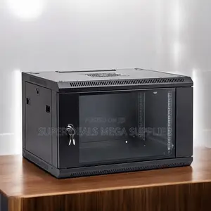 6u Wall Mount Data Cabinet, Lockable Door and Vented Side Panels