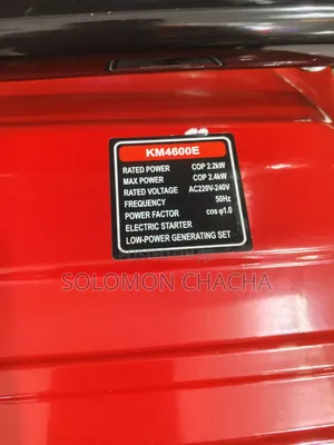 Kmax 2.2kw Gasoline Generator Single Phase