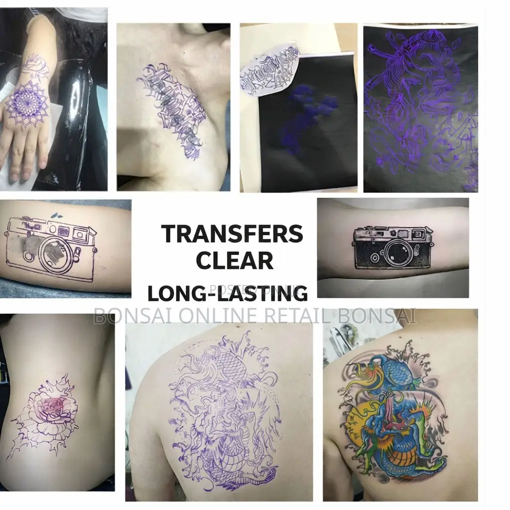 Tattoo Transfer Paper A4 Thermal Carbon Sheets for Stencil Use