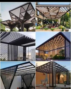 Functional and Stylish CNC-Cut Pergola - main view