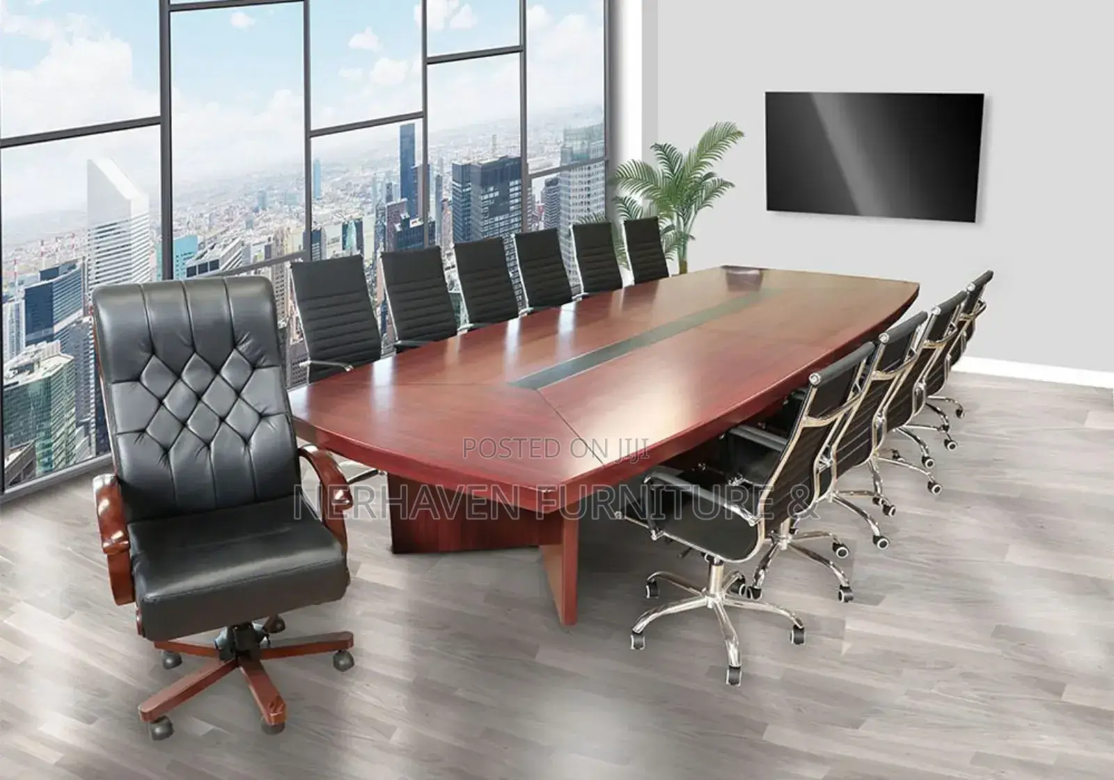 Modern Boardroom Conference Table