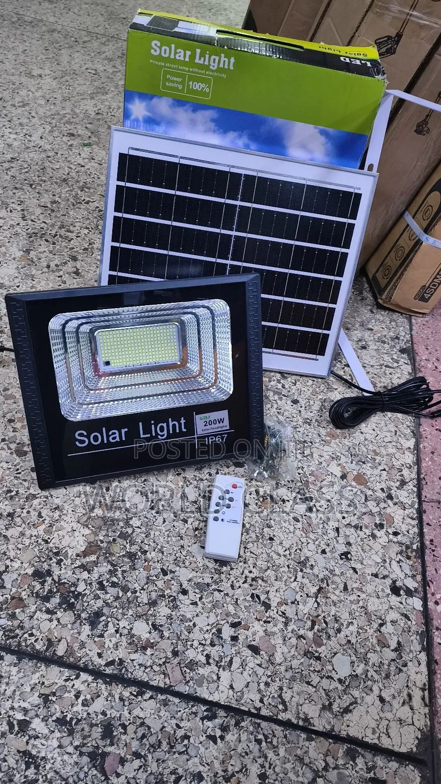 High Quality 200w Solar Light With Remote Control