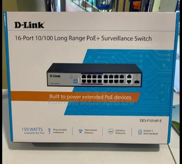 Dlink 16port Poe Switch Des-F1016p-E - main view