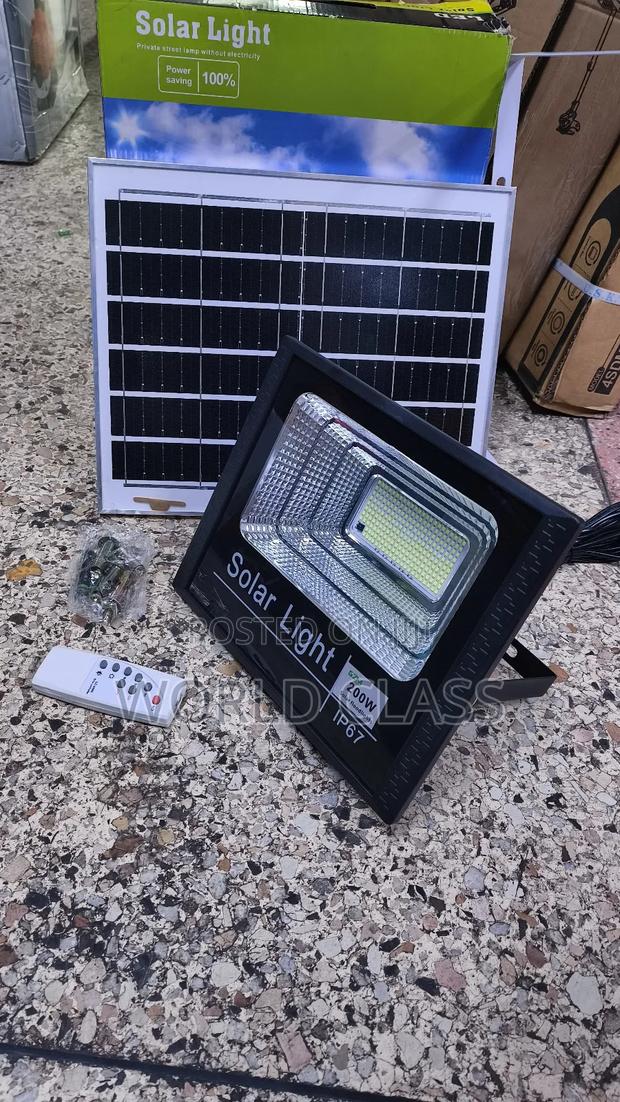 Bright 200w Solar Light With a Remote Control + Solar Panel - main view