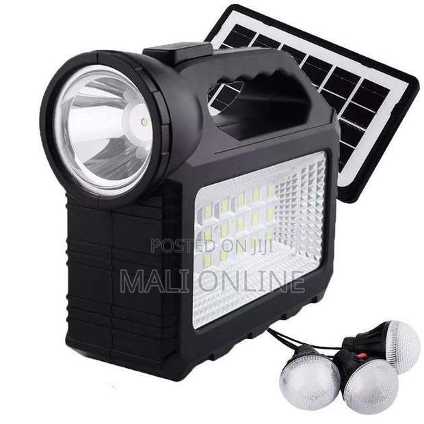 Portable Solar Lighting System 3 Led Bulbs Usb Phone Charging Gd-101 - thumbnail 2