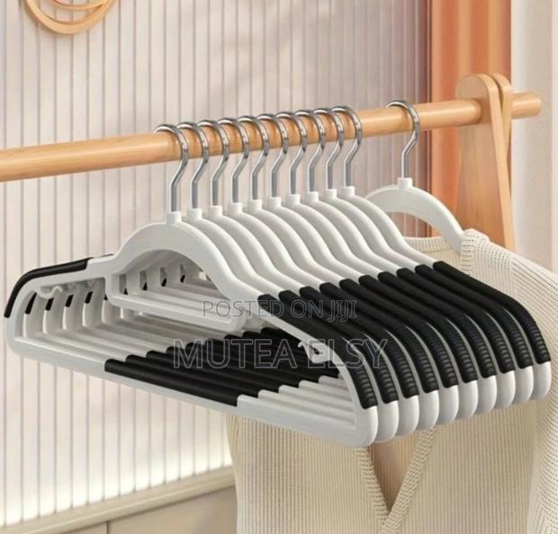 Orange,Black,Blue Grey 10 PCS Abs Clothes Hangers Sets - main view