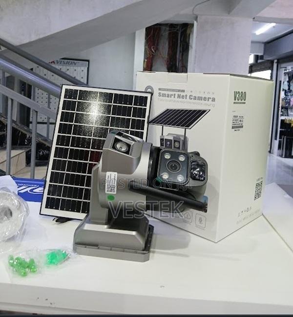 Dual Lens 4g Solar Powered CCTV Security Camera V380 Dual CCTV