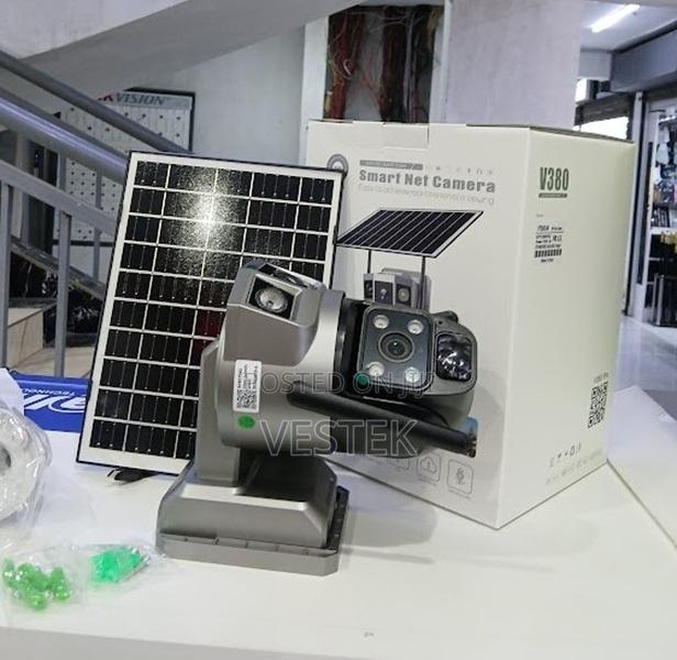 V380 Pro Dual Lens Solar Battery Powered Camera 4g Sim Card Wireless