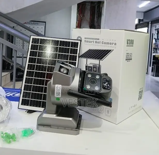 V380 Pro Dual Lens Solar Battery Powered Camera 4g Sim Card Wireless