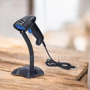 Usb Wired Laser Barcode Scanner Reader With Stand Superior Accuracy - main view