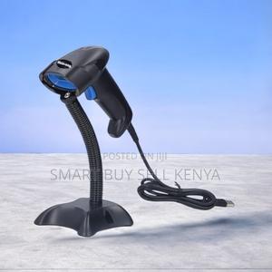 Usb Wired Barcode Scanner With Stand Heavy Duty Build High Performance - main view