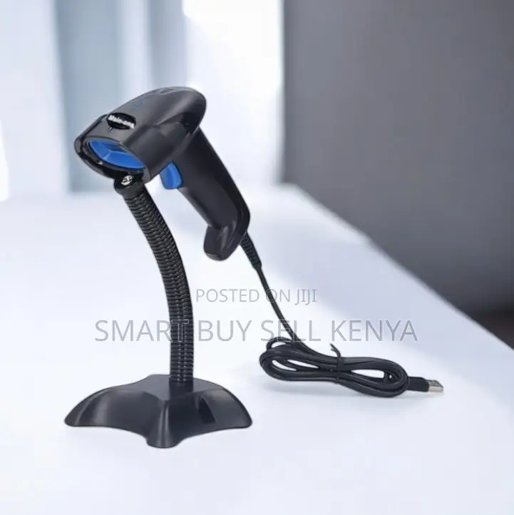 Usb Wired Laser Barcode Scanner With Stand Fast Scanning Speed Design