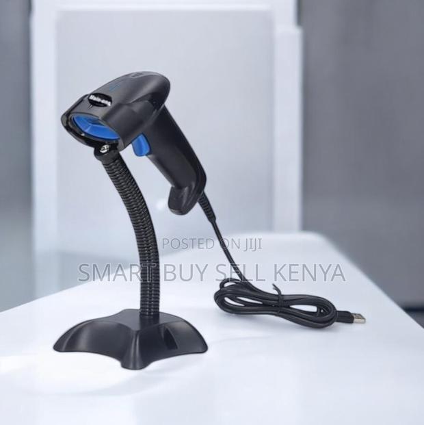 Usb Laser Barcode Scanner With Stand Ergonomic Grip and Fast Scanning