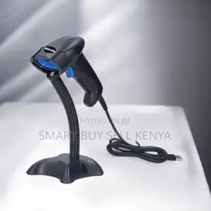 Usb Wired Handheld Barcode Scanner With Stand 300 Scans Per Second
