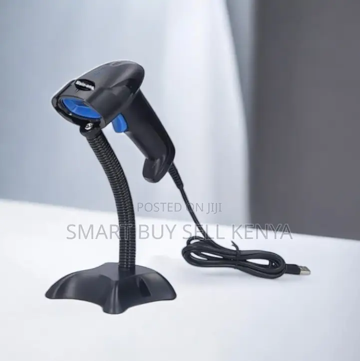 Usb Wired Barcode Scanner With Stand Heavy Duty Build High Performance