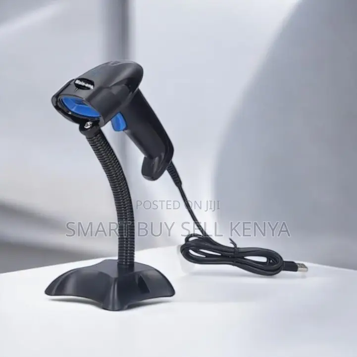 Usb Wired Laser Scanner With Stand Cost Effective Strong Quality Unit