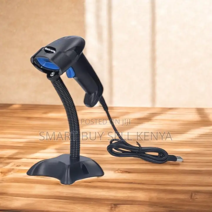 Usb Wired Barcode Scanner Reader With Stand Hand Free Reading Option
