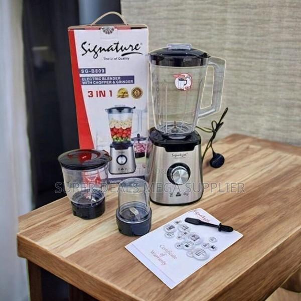 Signature 3 in 1 Blender Grinder and Chopper Ideal for Home Kitchen