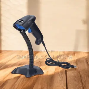 Usb Wired Laser Barcode Scanner With Stand Plug and Play High Speed