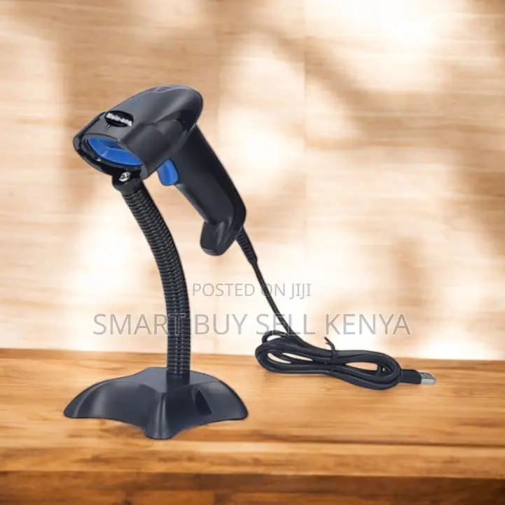 Usb Wired Handheld Laser Scanner With Stand Enhanced Quality Build