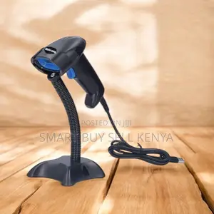Laser Usb Barcode Scanner With Stand Wide Compatibility High Quality