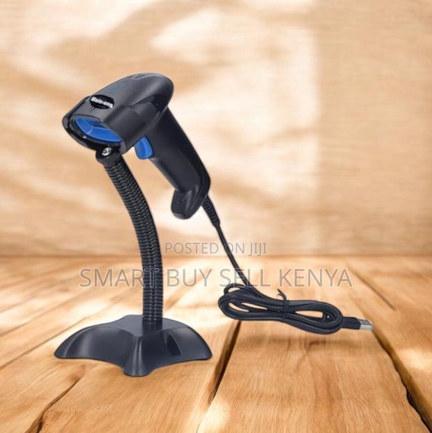 Laser Usb Barcode Scanner With Stand Wide Compatibility High Quality