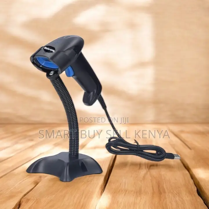 Laser Usb Barcode Scanner With Stand Wide Compatibility High Quality