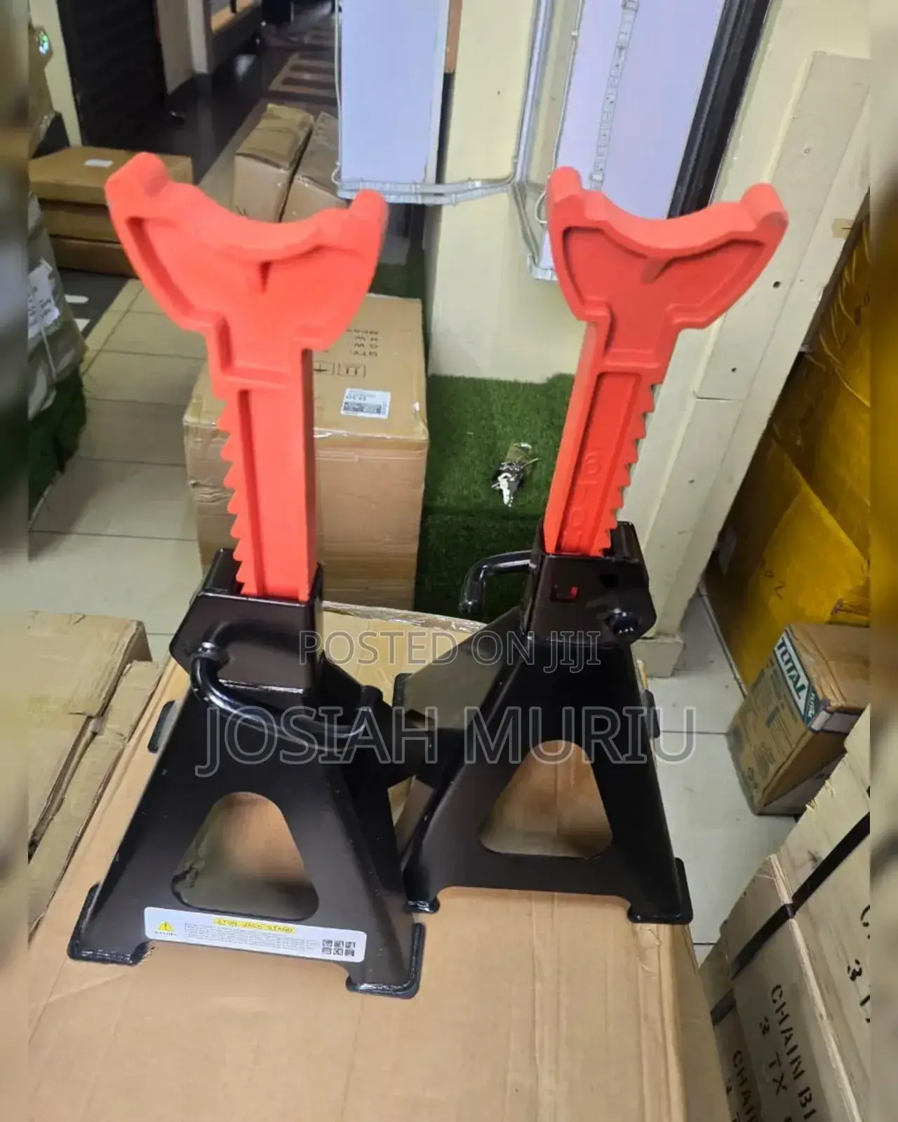 Heavy-Duty Automotive Jack Stands.