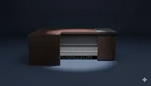 Timeless 1.8m Classic British Wooden Executive Desk