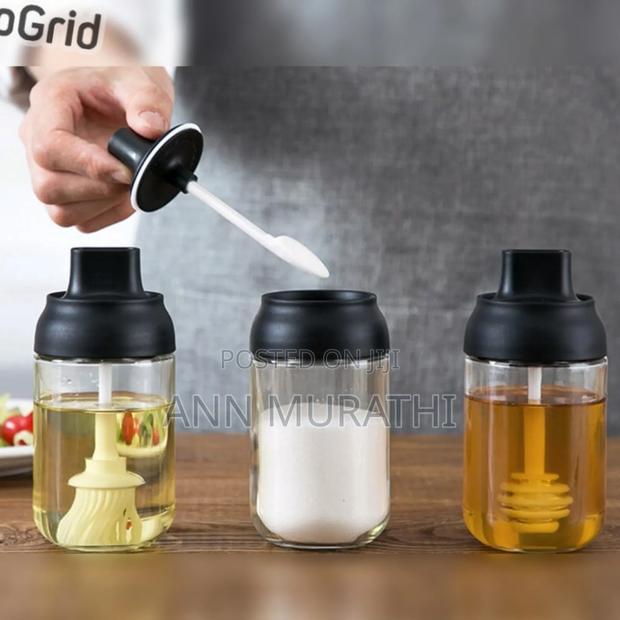 Glass Jar With Dipper - main view