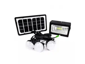 30w Solar Lighting Kit With Power Bank 3 Led Bulbs Usb Charging Cl-03