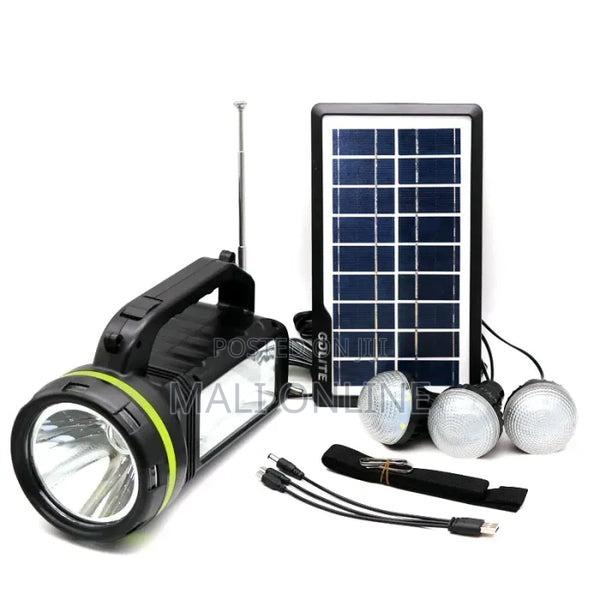Solar Kit Lighting System Solar Panel Mp3 Fm Radio Bluetooth, 3 Bulbs - thumbnail 5