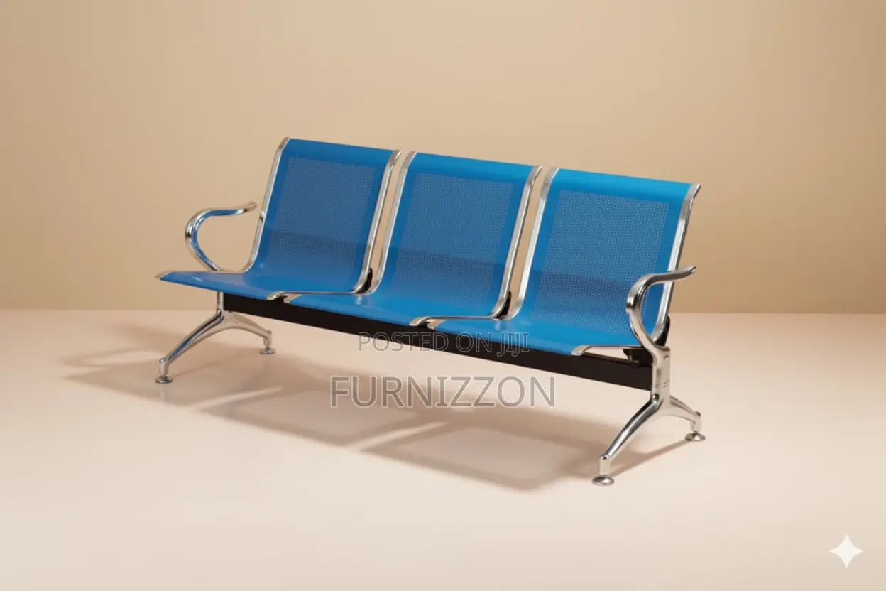 Contemporary 3-Seater Stainless Steel Bench