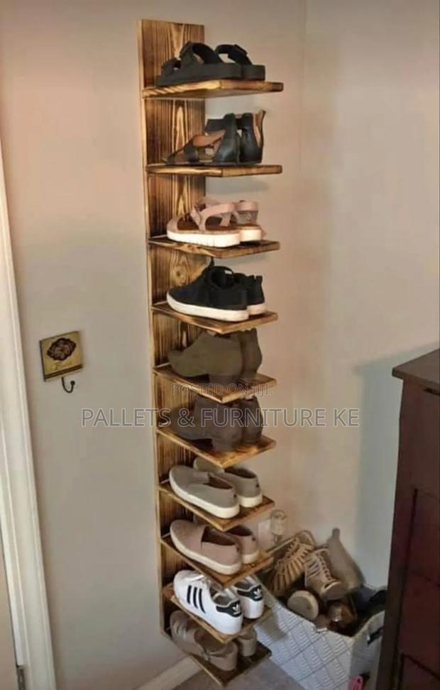 Solid Wood Shoe Shelf - main view