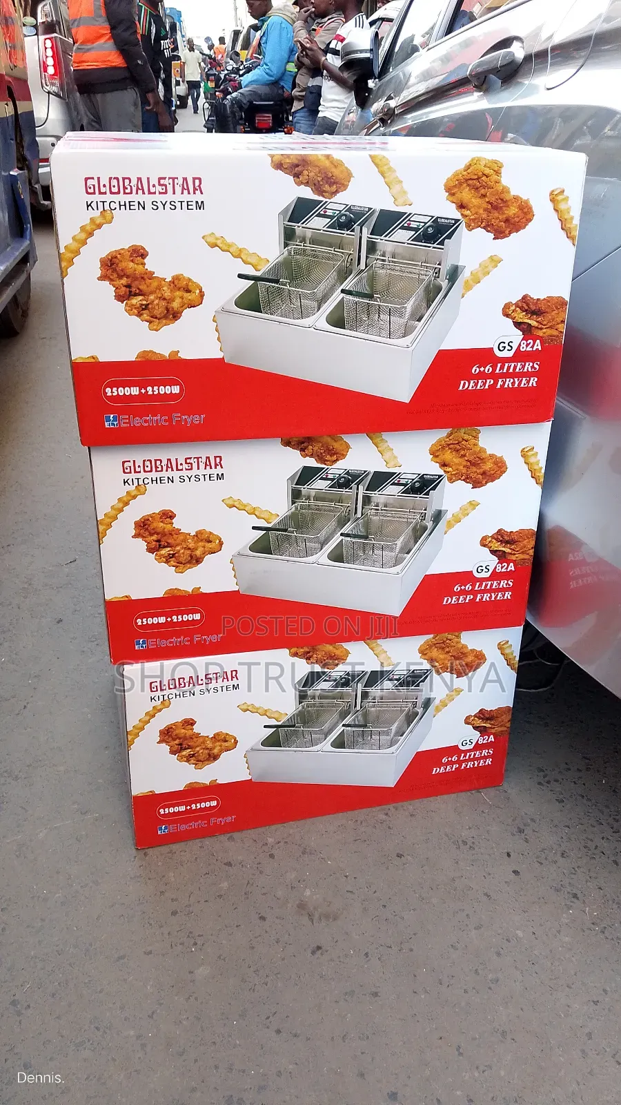 Globalstar Double Deep Fryer 6l+6l
