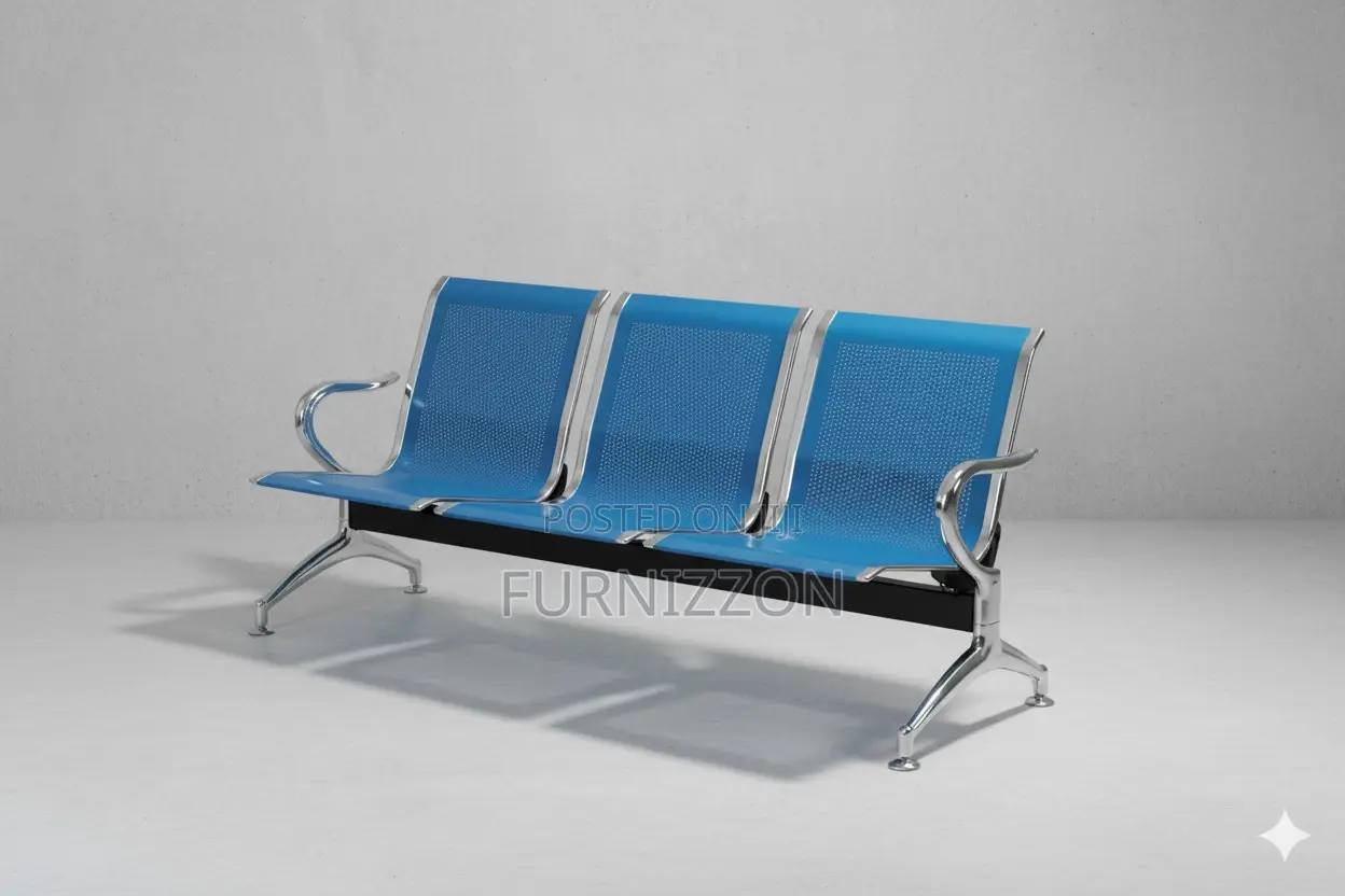 Heavy-Duty Stainless Steel 3-Seater Bench