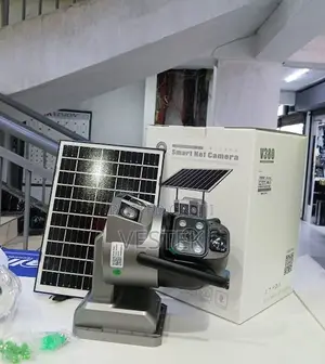 V380 4g New Dual Lens Black Solar Camera Light Full Color Dual Lens