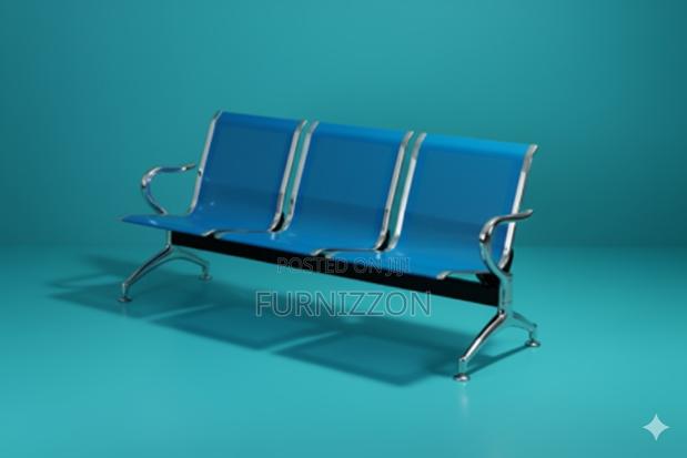 Minimalist Stainless Steel 3-Seater Bench