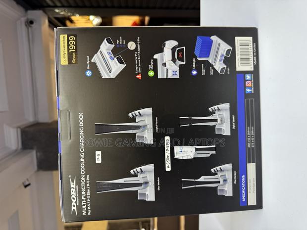 Ps5 Multi Functional Cooling Charging Dock (Dobe) for Ps5 - thumbnail 3