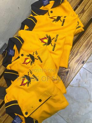 Mastand Yellow With Black Collar Tshirts - thumbnail 2