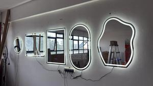 Vertical Hanging Oval Led Mirror - main view