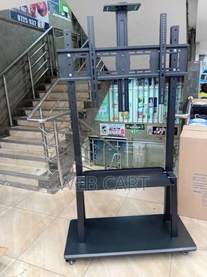 High Adjustable Mobile Tv Stand With Wheels - main view