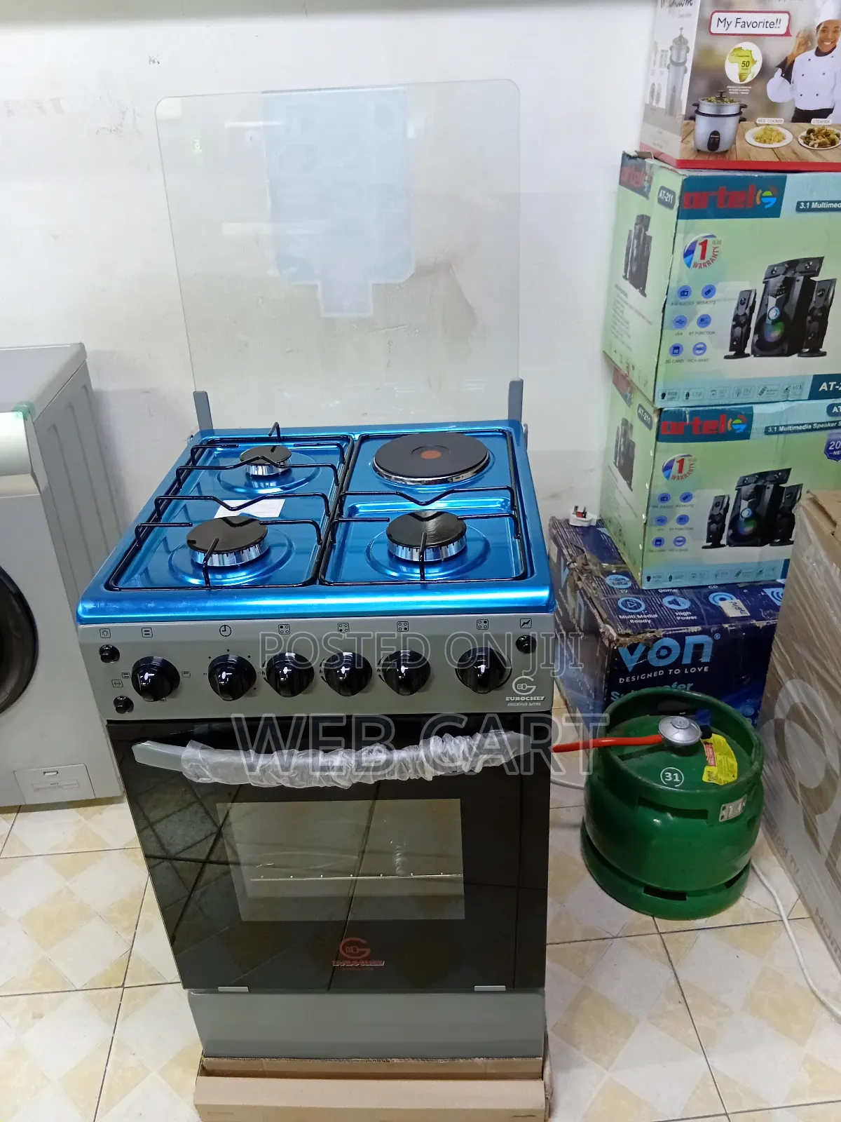 Eurochef 50×55 3+1 Cooker With Rapid Hotplate
