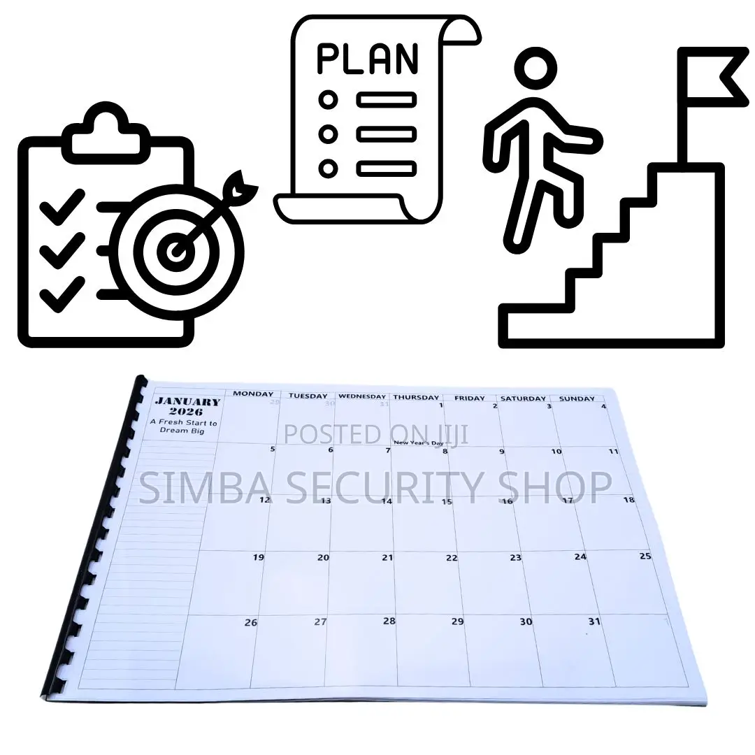 2026 A4 Monthly Calendar Desk Planner Writable Agenda Journal Memo