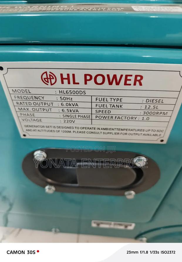 6.5kva Hl Power Silent Generator With Ats - thumbnail 3