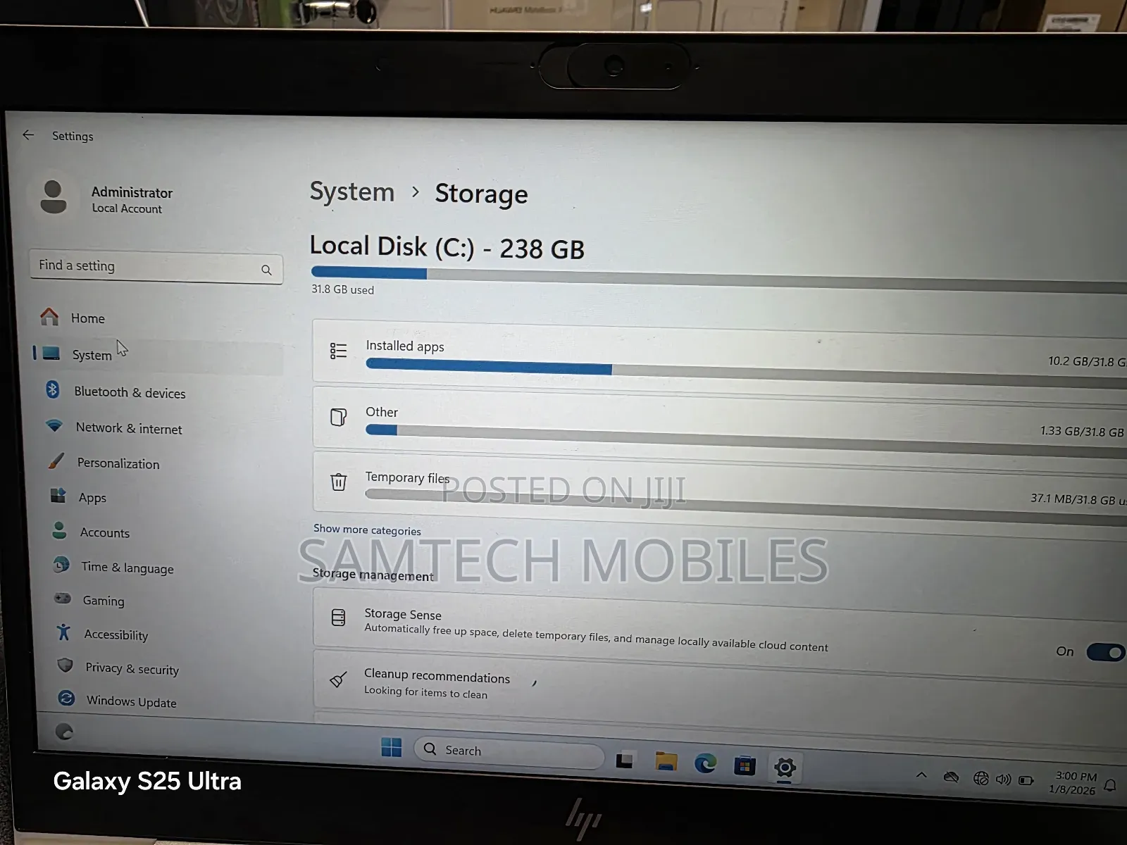 Laptop HP EliteBook 840 G5 8GB Intel Core i5 SSD 256GB