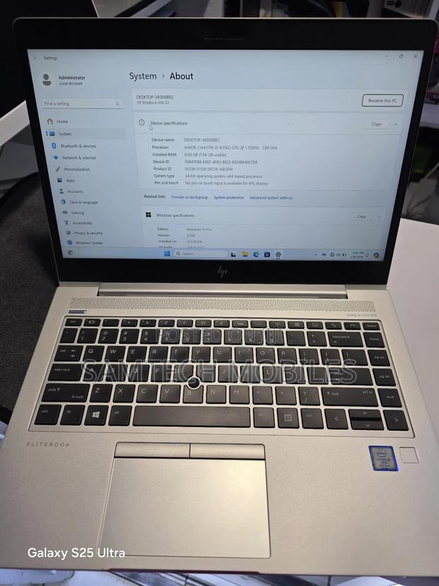 Laptop HP EliteBook 840 G5 8GB Intel Core i5 SSD 256GB - thumbnail 7