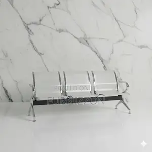 Office and Waiting Area 3-Seater Steel Bench